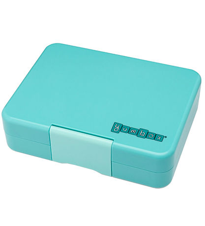 Yumbox Madkasse m. 3 Rum - Bento Snack - Misty Aqua/Rainbow