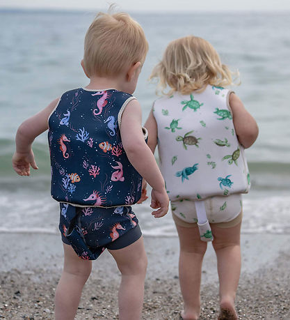 Filibabba Svømmevest - 3-4 År - UV50+ - Rainbow Reef