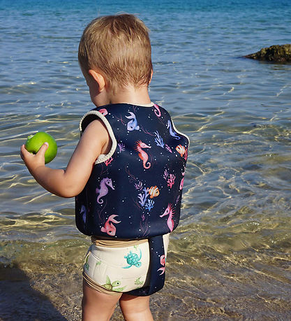 Filibabba Svømmevest - 5-6 År - UV50+ - Rainbow Reef