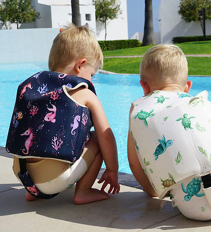 Filibabba Svømmevest - 5-6 År - UV50+ - Rainbow Reef
