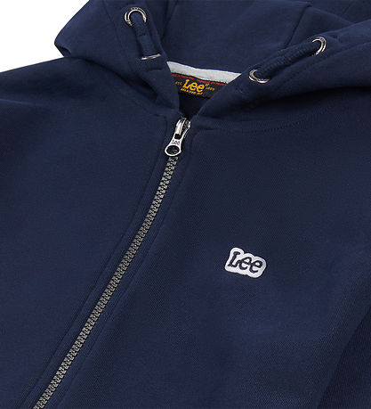 Lee Cardigan - Badge LB Zip Through - Navy Blazer