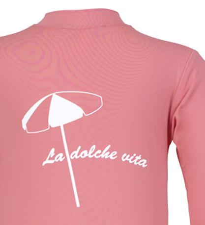 Petit Crabe Badeheldragt - Lou - UV50+ - Lemonade m. Parasol