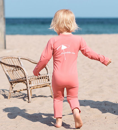 Petit Crabe Badeheldragt - Lou - UV50+ - Lemonade m. Parasol