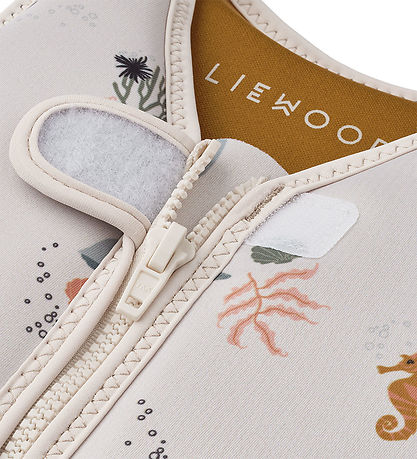 Liewood Svømmevest - 19-30 kg - Dove - Sea Creature/Sandy