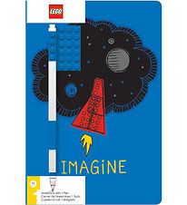 LEGO® Notesbog m. Gel Pen - Imagine