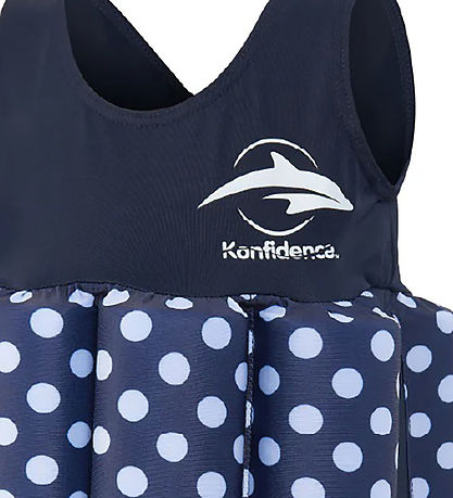 Konfidence Svømmedragt - UV40+ - Navy/Polka