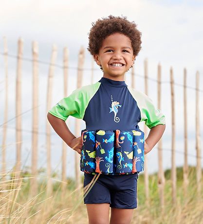 Konfidence Svømmedragt - UV40+ - Navy/Seabiskit