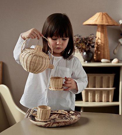 ferm Living Te-Sæt - Rattan - Natual