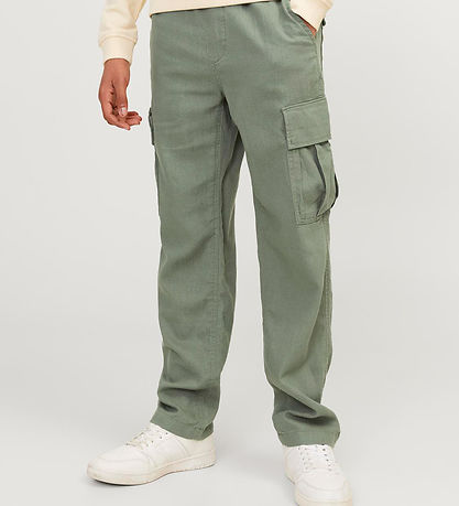 Jack & Jones Bukser - Hør - JpstBill - Cargo - Laurel Wreath