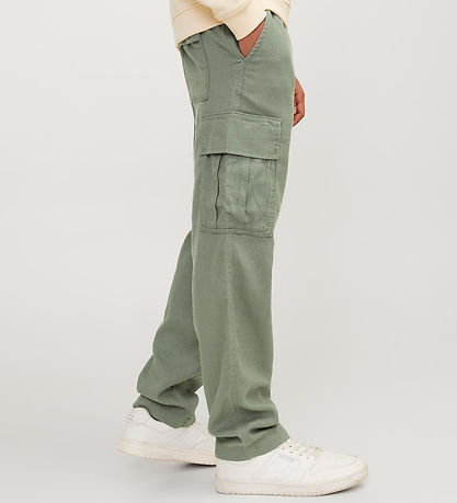Jack & Jones Bukser - Hør - JpstBill - Cargo - Laurel Wreath