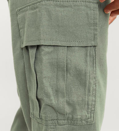 Jack & Jones Bukser - Hør - JpstBill - Cargo - Laurel Wreath