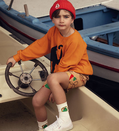 Mini Rodini Badeshorts - Nautical - Aop Beige