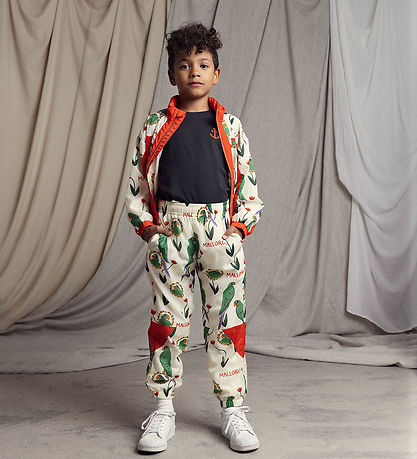 Mini Rodini Cardigan - Parrot - Aop Multi