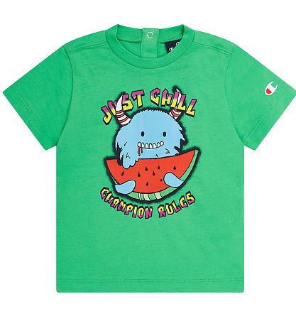 Champion Shortssæt - T-shirt/Badeshorts - Poison Green