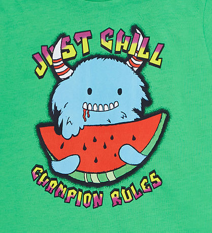 Champion Shortssæt - T-shirt/Badeshorts - Poison Green
