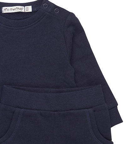 Minymo Sweatsæt - Dark Navy