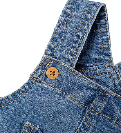 Name It Smækbukser - Hør/Bomuld - NbmLou - Medium Blue Denim