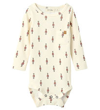 Lil Atelier Body l/æ - Rib - NbmGio - Turtledove m. Tinsoldater