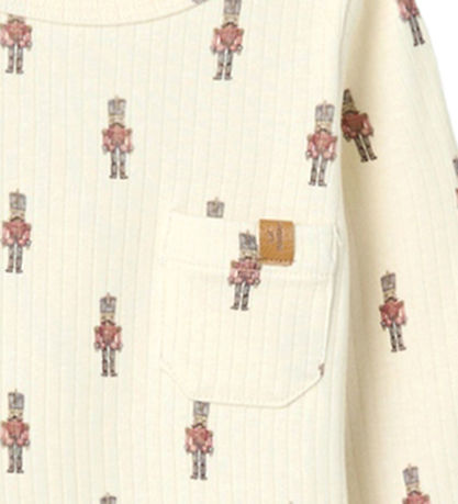 Lil Atelier Body l/æ - Rib - NbmGio - Turtledove m. Tinsoldater