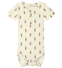 Lil Atelier Body k/æ - Rib - NbmGio - Turtledove m. Tinsoldater