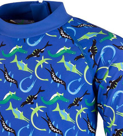 BECO Badebluse - Ocean Dinos - UV50+ - Blå