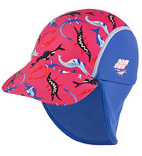 BECO Legionærhat - Ocean Dinos - UV50+ - Pink/Blå