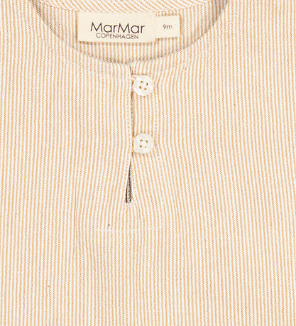 MarMar Skjorte k/æ - Tomba - Dijon Stripe