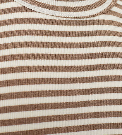 Sofie Schnoor T-shirt - Rib - Viskose - Feluca - Beige Striped