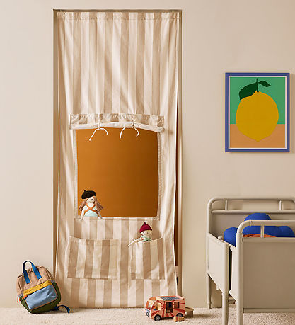 Kids Concept Kiosk-Dør - Stripe Beige