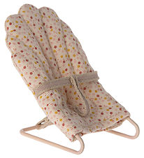 Maileg Miniature Skråstol - Baby Mus - Beige m. Prikker