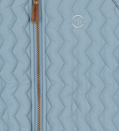 Mikk-Line Bomberjakke - Faded Denim m. Bille