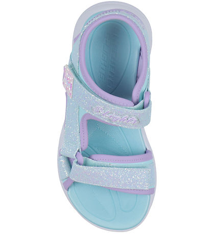 Skechers Sandaler m. Lys - Sola Glow - Light Blue Lavender