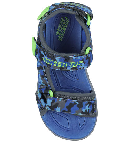 Skechers Sandaler m. Lys - Hypno-Splash - Blue Lime