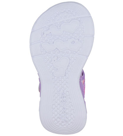 Skechers Sandaler m. Lys - Flutter Hearts - Pink Multicolor