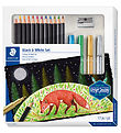 Staedtler Farvesæt - Sort/Hvid - 17 dele