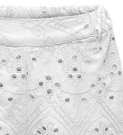 Kids Only Shorts - KogCleo - Cloud Dancer m. Hulmønster