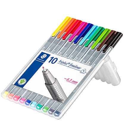 Staedtler Tuscher - 10 stk - Triplus Fineliner - 0,3 mm