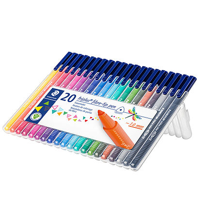Staedtler Tuscher - 20 stk - Triplus Fibre-tip Pen - 1,0 mm