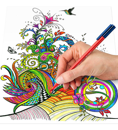 Staedtler Tuscher - 20 stk - Triplus Fibre-tip Pen - 1,0 mm