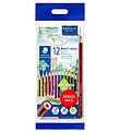 Staedtler Farveblyanter - Noris Upcycled Wood - Bonus Pack - 12+
