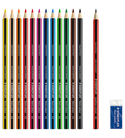 Staedtler Farveblyanter - Noris Upcycled Wood - Bonus Pack - 12+
