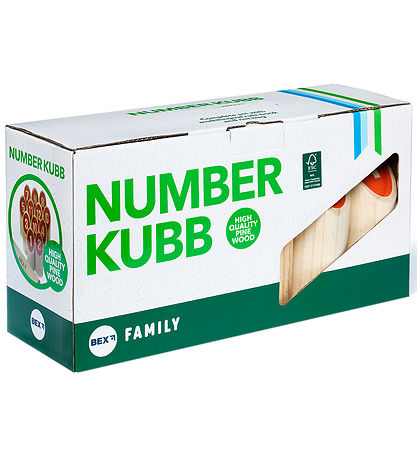 Bex Sport Havespil - Træ - Number Kubb Family