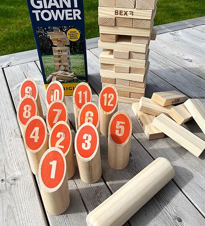 Bex Sport Havespil - Træ - Number Kubb Family