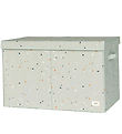 3 Sprouts Opbevaringskasse m. Låg- 63x38x39 cm - Terrazzo/Grøn