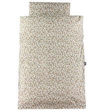 Nørgaard MAdsens Sengetøj - Voksen  - Beige/Hvid Blomsterprint