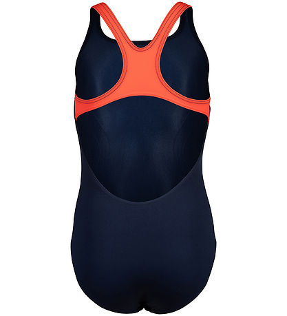Arena Badedragt - Reflecting Pro Back - Navy/Bright Coral