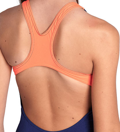 Arena Badedragt - Reflecting Pro Back - Navy/Bright Coral