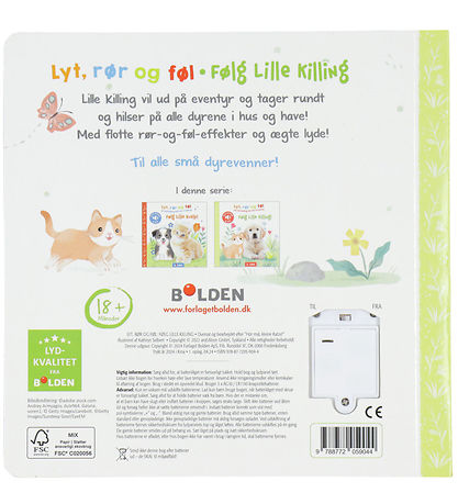 Forlaget Bolden Sansebog m. Lyd - Lyt, Rør og Føl - Følg Lille K