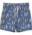 Color Kids Badeshorts - Vintage Indigo m. Surfbrætter