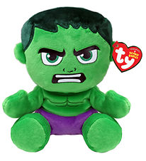 Ty Bamse - Beanie Babies - 17 cm - Marvel Hulk 